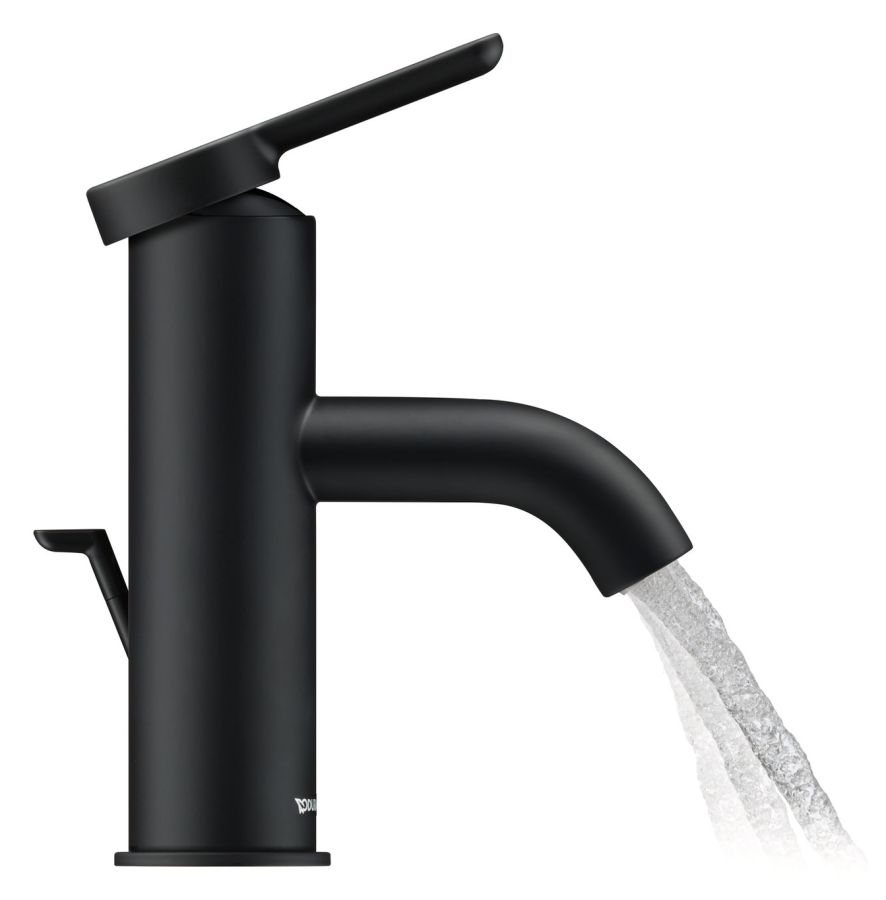 Смеситель для раковины Duravit C.1 однорычажный, h-155 мм, с донным клапаном, цвет хром - изображение 7