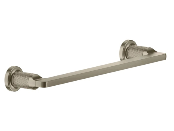 На изображении товар Полотенцедержатель Gessi Inciso, L300 мм, настенный, цвет Finox Brushed Nickel от официального представителя в Москве