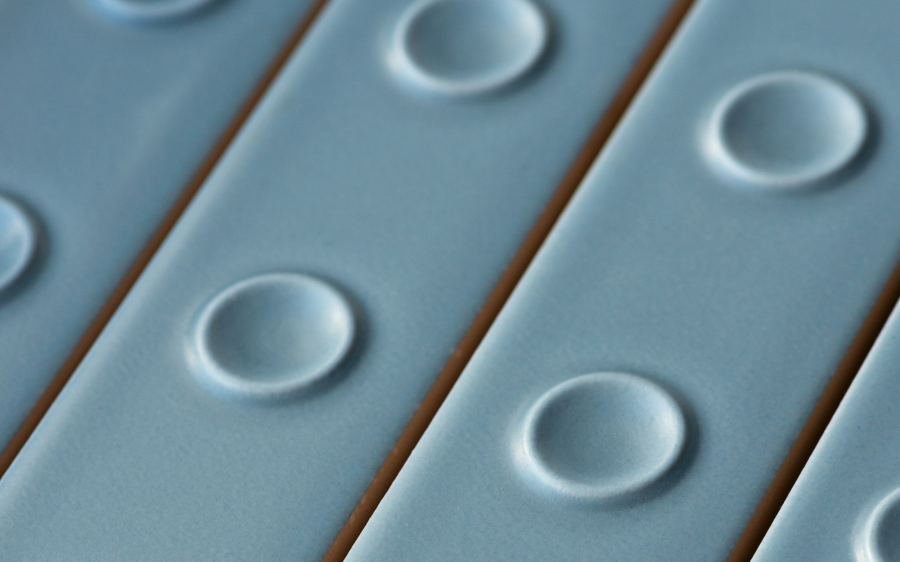 Mutina Керамическая плитка Punto Matt Down Blue 21X31,5 - изображение 1