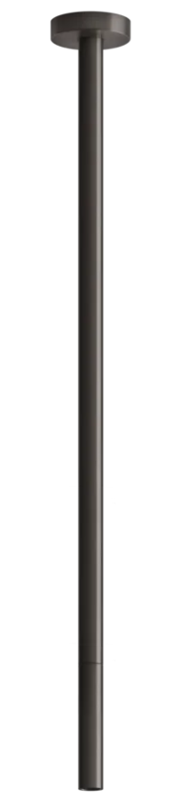 Излив для раковины Gessi316, потолочный, длина под заказ 150-1900 мм, для смесителя удаленного управления, цвет Black Metal Brushed PVD