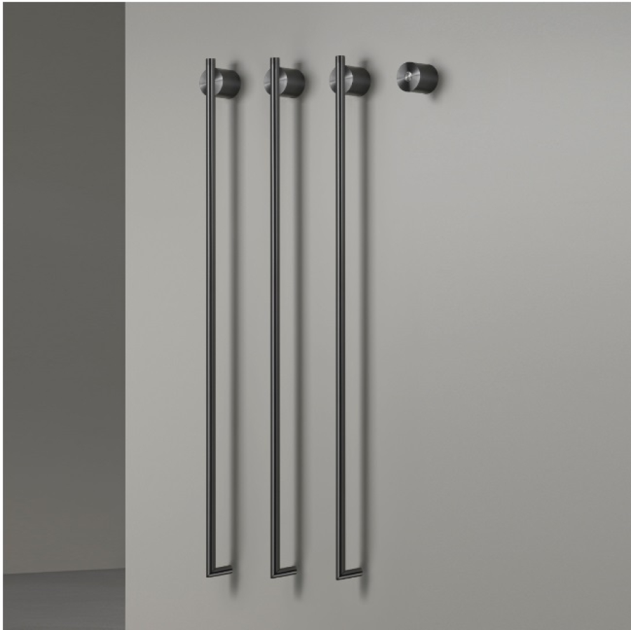 Полотенцесушитель CEA Design Equilibrio, электрический, настенный, 3хL-1060 мм, кнопка вкл., цвет сатинированная нержавеющая сталь - изображение 1
