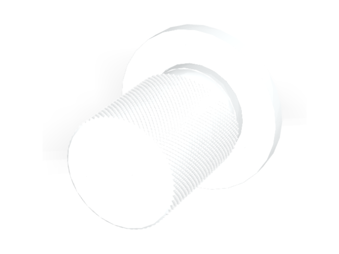 На изображении товар Смеситель для душа Carlo Frattini Spillo Tech, ручка G Collection, Ø70 мм, внешняя часть, цвет белый матовый от официального представителя в Москве