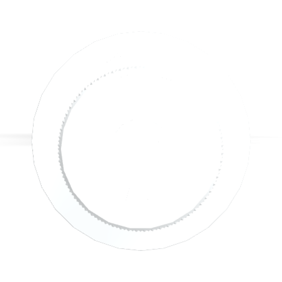 Смеситель для душа Carlo Frattini Spillo Tech, ручка G Collection, Ø70 мм, внешняя часть, цвет белый матовый - изображение 1