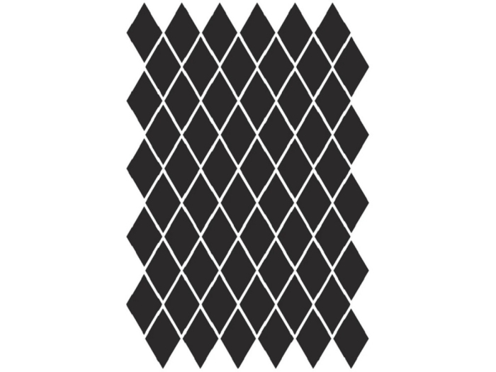 На изображении товар Etruria Керамогранит Xxs Rombo 4X7 Su Rete Monocolore Nero от официального представителя в Москве