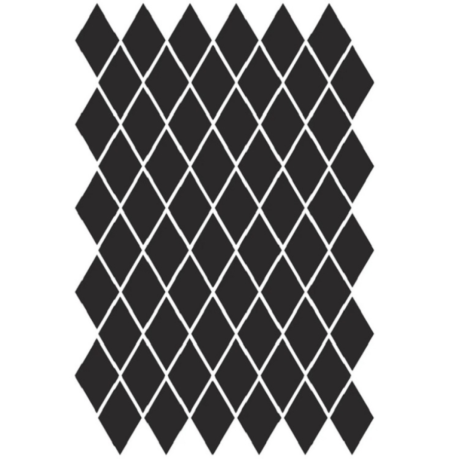 Etruria Керамогранит Xxs Rombo 4X7 Su Rete Monocolore Nero