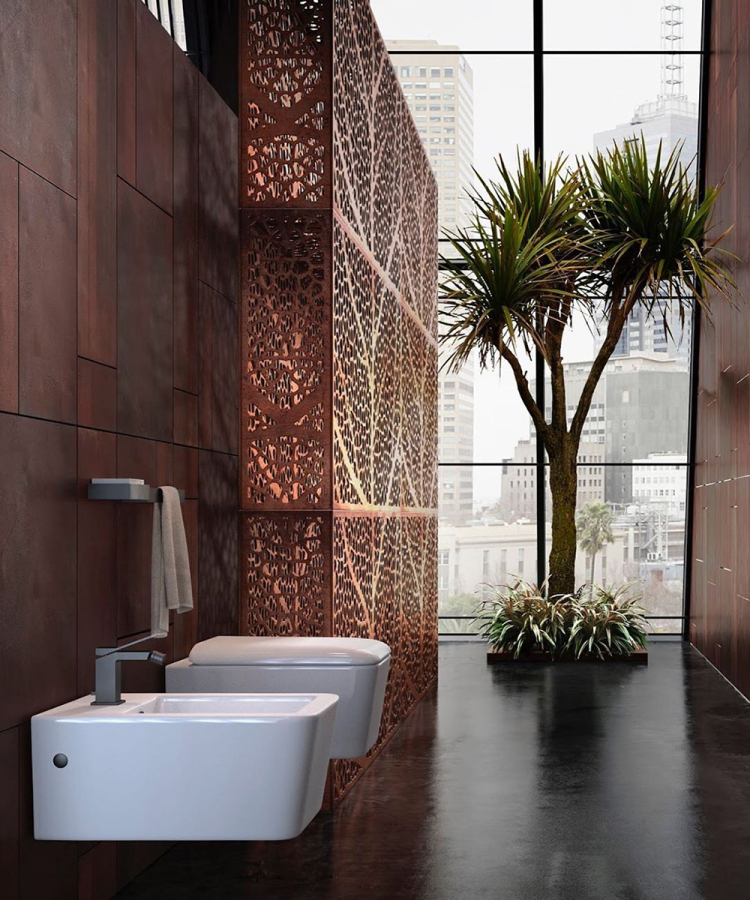 Полотенцедержатель Gessi Rettangolo, 300 мм, настенный, цвет Copper PVD - изображение 2