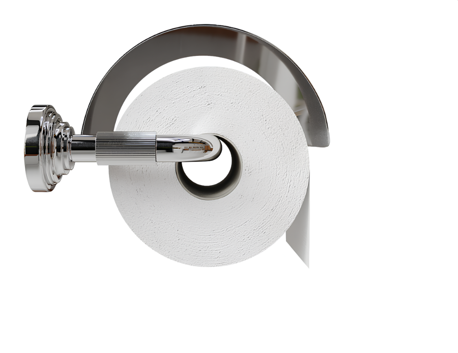 Бумагодержатель Gessi Venti20, с крышкой, цвет Brass PVD - изображение 2