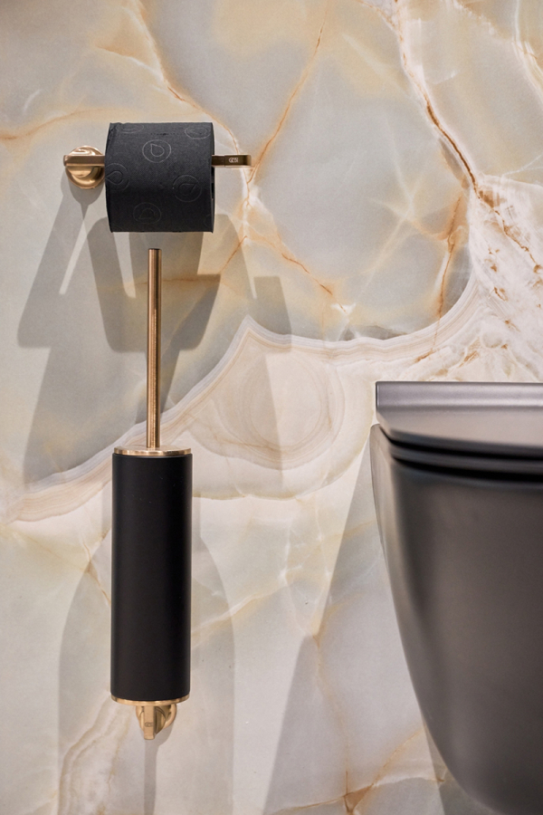 Бумагодержатель Gessi Inciso, настенный, цвет Gold PVD - изображение 1