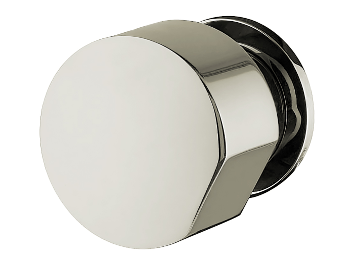 На изображении товар Запорный вентиль Carlo Frattini SO с подключением на 1/2", внешняя часть, без ручек, цвет никель брашированный от официального представителя в Москве