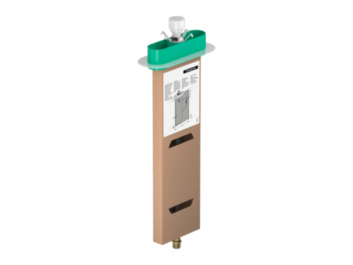 На изображении товар Cкрытая часть Hansgrohe sBox, монтаж на борт ванны, 1 потребитель от официального представителя в Москве