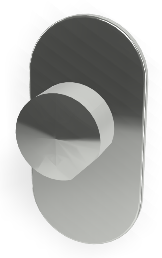 Смеситель для душа Carlo Frattini SO, настенный, без ручек, Н-200 мм, внешняя часть, цвет хром