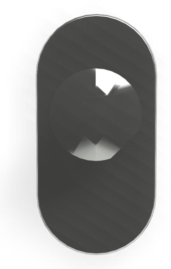 Смеситель для душа Carlo Frattini SO, настенный, без ручек, Н-200 мм, внешняя часть, цвет хром - изображение 1