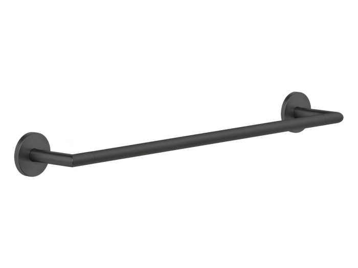 На изображении товар Полотенцедержатель Gessi Tondo, 450 мм, настенный, цвет Matte Black от официального представителя в Москве