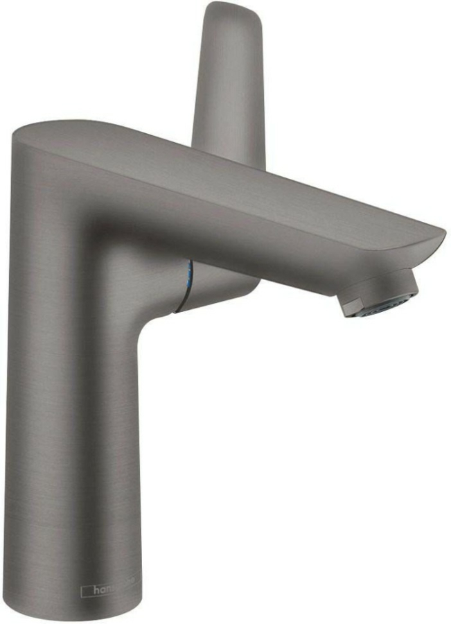 Смеситель для раковины Hansgrohe Talis E, ComfortZone 150, однорычажный, с донным клапаном, цвет Хром Черный шлифованный