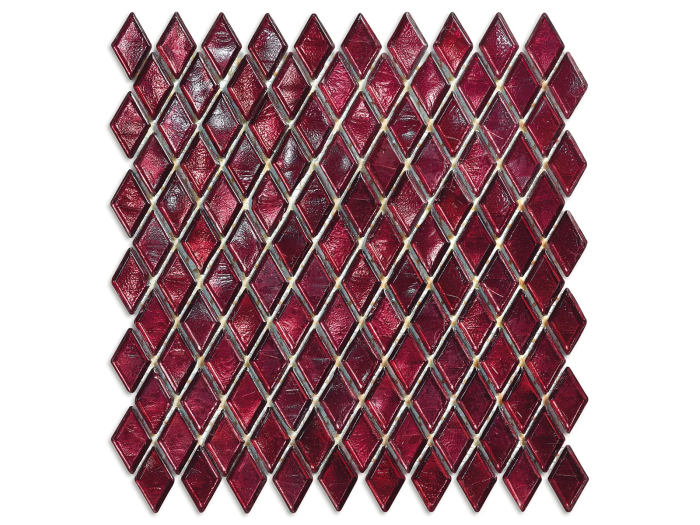 На изображении товар Sicis Стеклянная мозаика Diamond ITEM T45 Shandon chips size 23х40 mm sheet size 251x253 mm от официального представителя в Москве