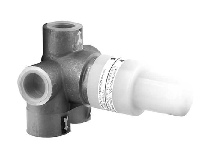 На изображении товар Скрытая часть Gessi для переключателя на 3 выхода, цвет хром от официального представителя в Москве