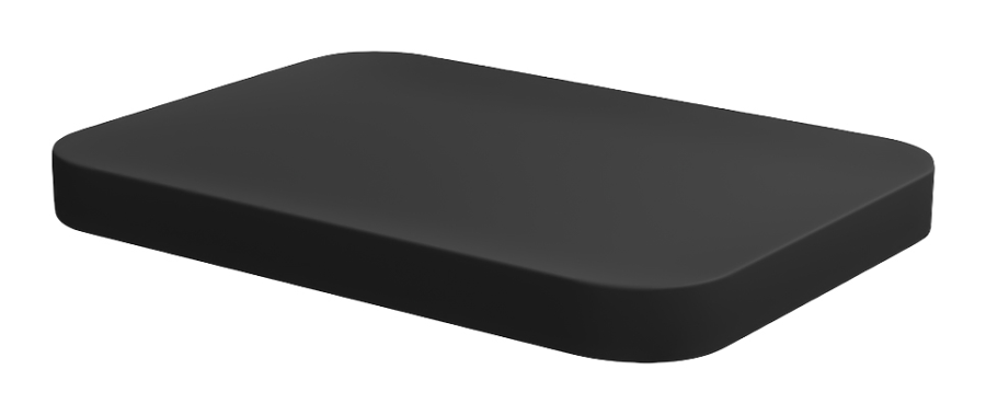 Сиденье для унитаза Flaminia Nile, 480х350 мм, быстросъёмное, с механизмом плавного закрывания soft-closing, цвет Carbone