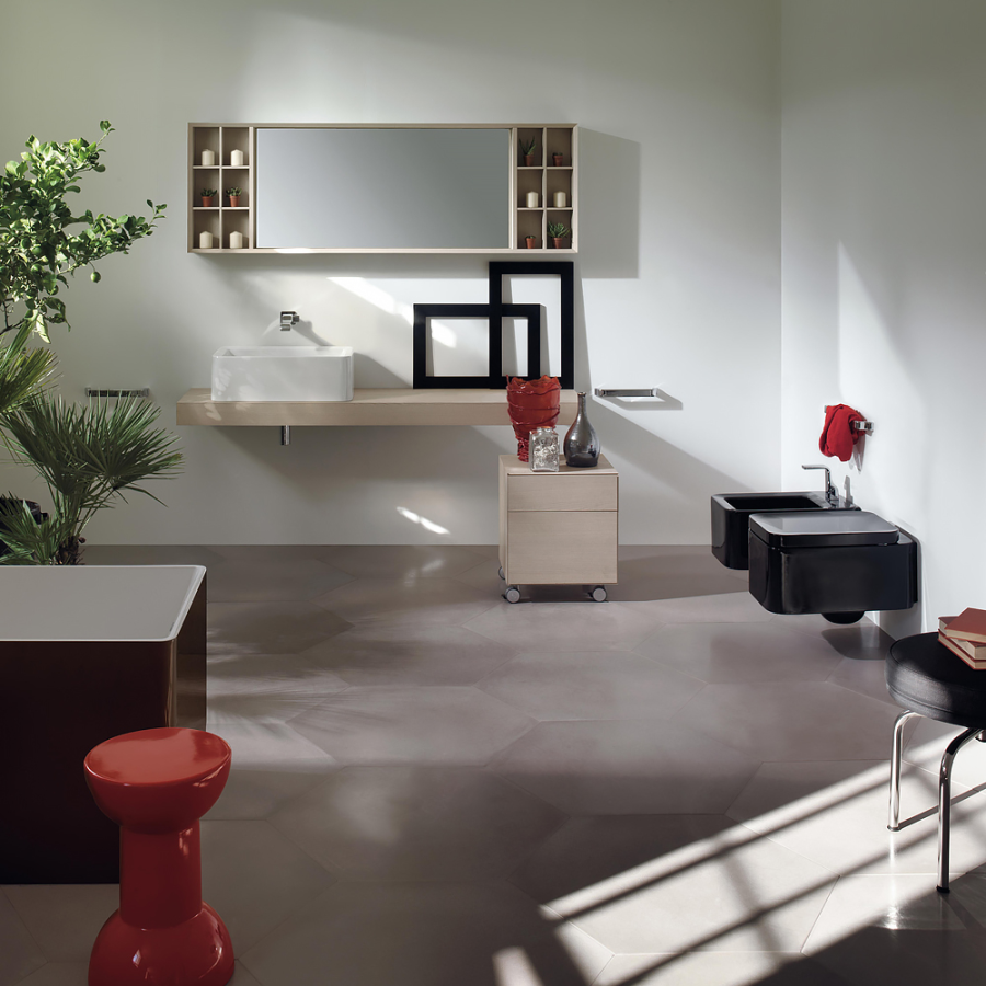 Сиденье для унитаза Flaminia Nile, 480х350 мм, быстросъёмное, с механизмом плавного закрывания soft-closing, цвет Carbone - изображение 4