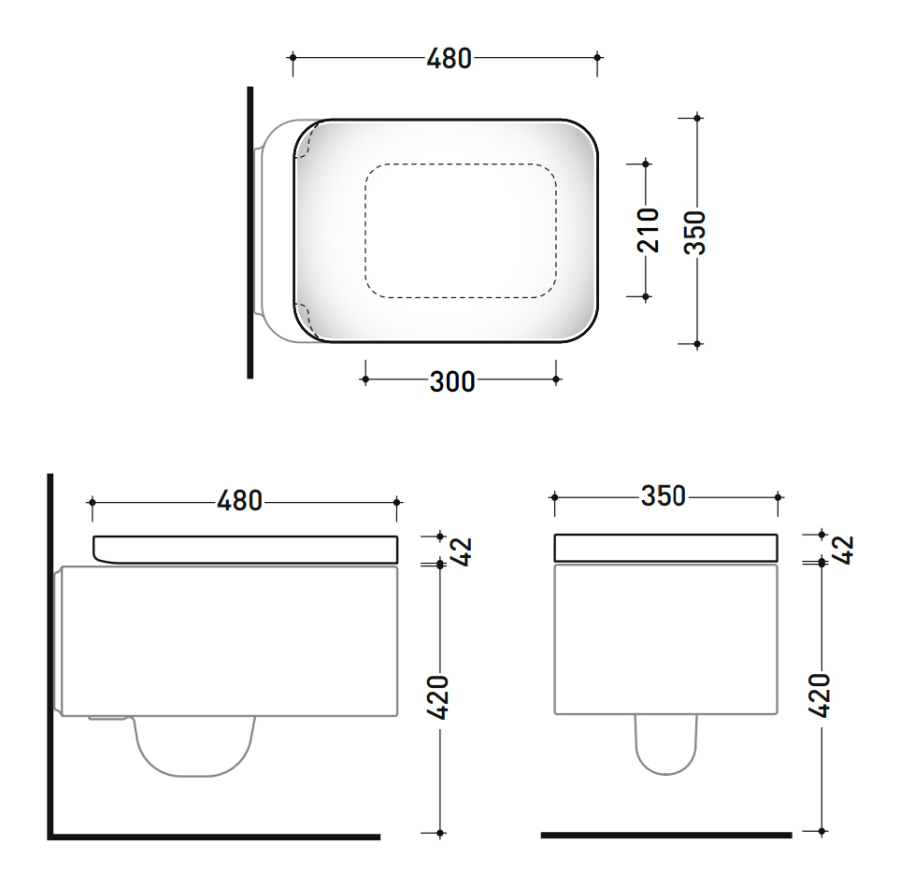 Сиденье для унитаза Flaminia Nile, 480х350 мм, быстросъёмное, с механизмом плавного закрывания soft-closing, цвет Carbone - изображение 11