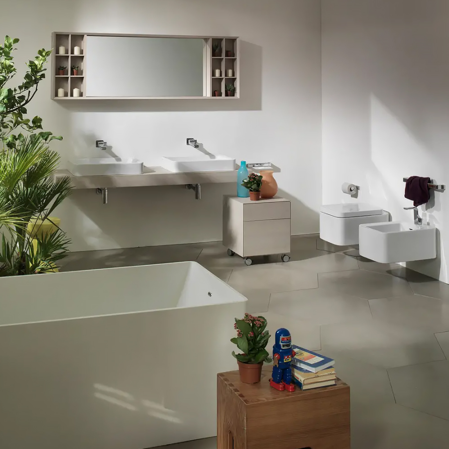 Сиденье для унитаза Flaminia Nile, 480х350 мм, быстросъёмное, с механизмом плавного закрывания soft-closing, цвет Carbone - изображение 8