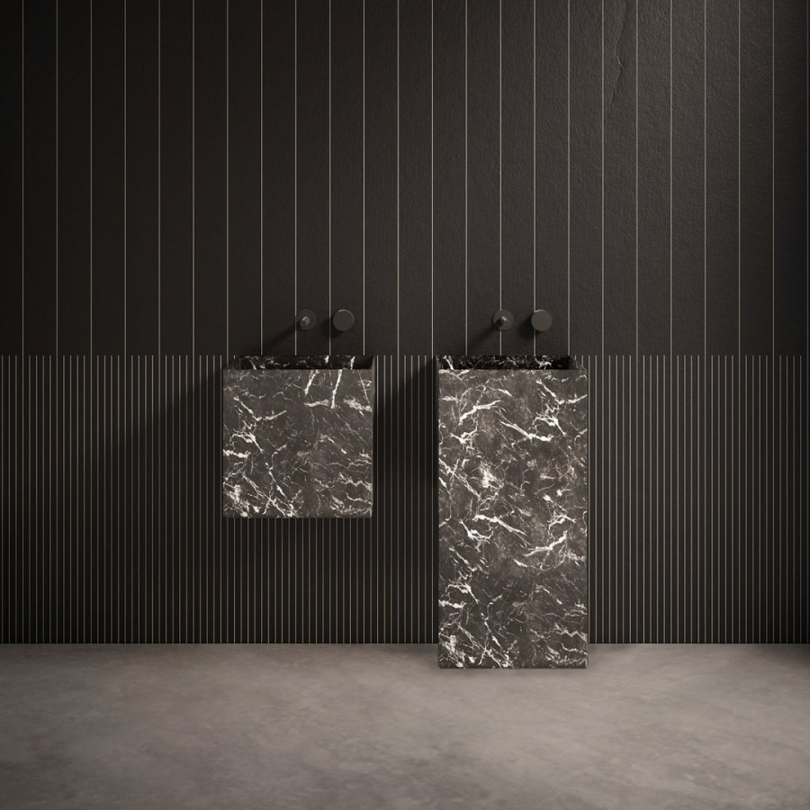 Раковина Nabatei Antonio Lupi, 40 x 40 x H 40 см, мрамор, цвет Grigio Lavico - изображение 2