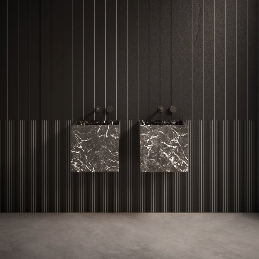 Раковина Nabatei Antonio Lupi, 40 x 40 x H 40 см, мрамор, цвет Grigio Lavico