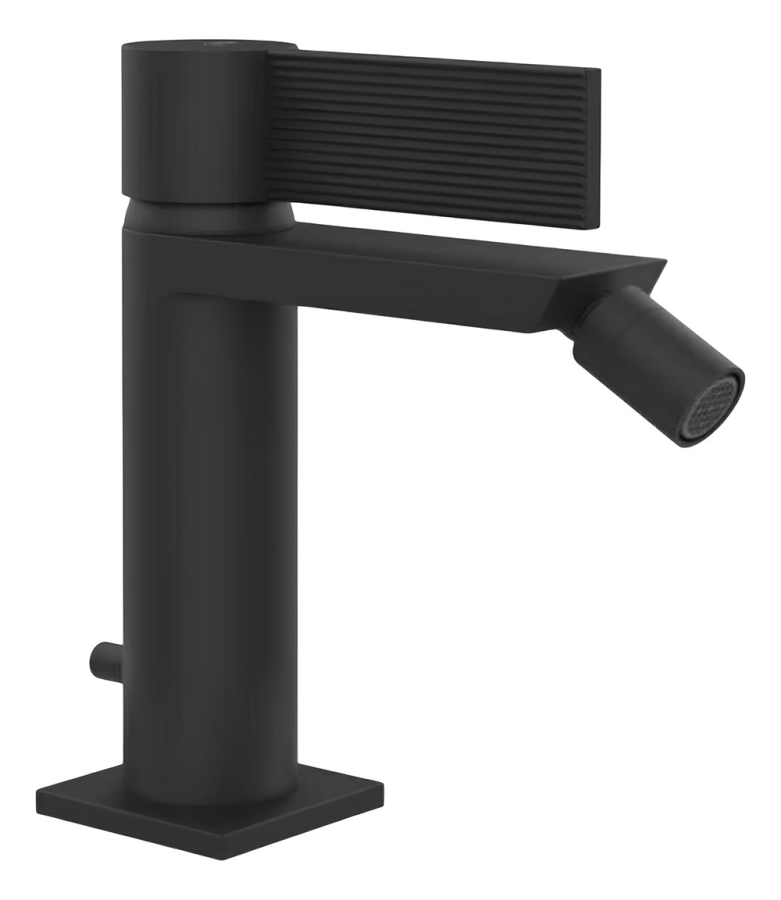 Смеситель для биде Gessi Inverso, с аэратором, донным клапаном, соединительными шлангами, Н-156 мм, цвет Matte Black