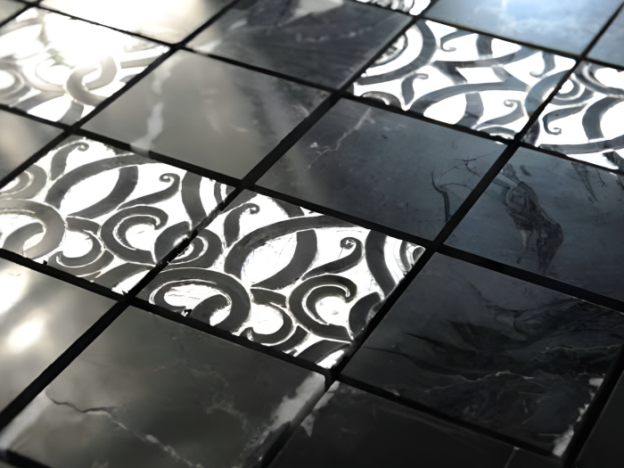 На изображении товар Akros Venezia Камень Dogma Light Erodios MN Bardiglio Naturale 30,5x30,5x1 от официального представителя в Москве