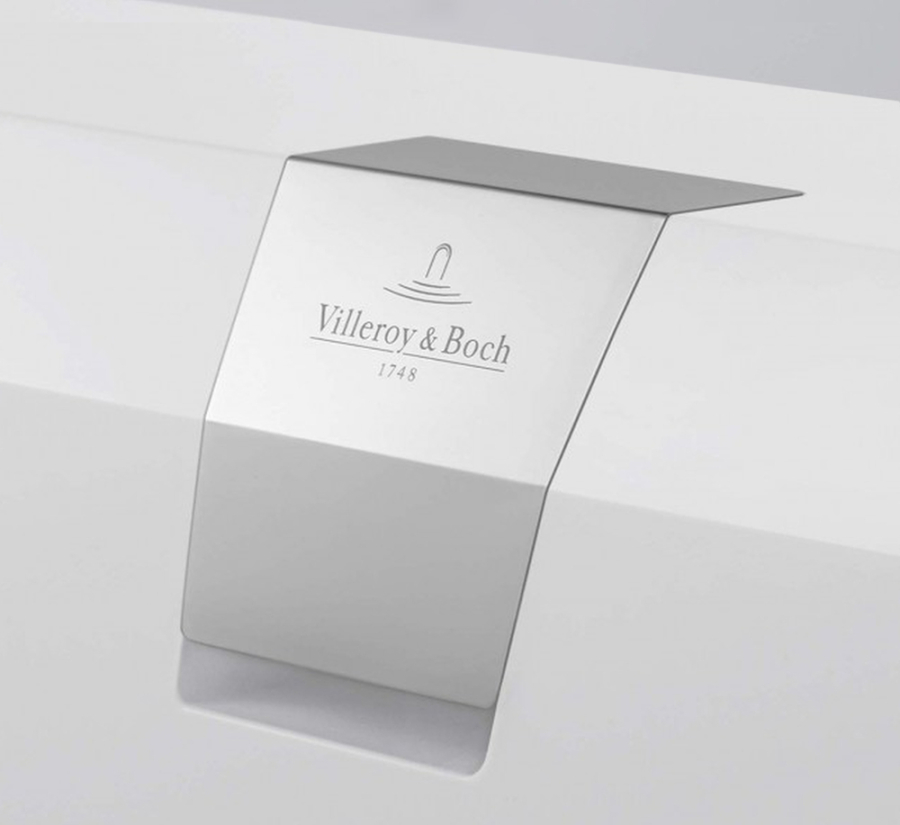 Слив-перелив Villeroy&Boch для ванны 200х300 мм, белый/хром