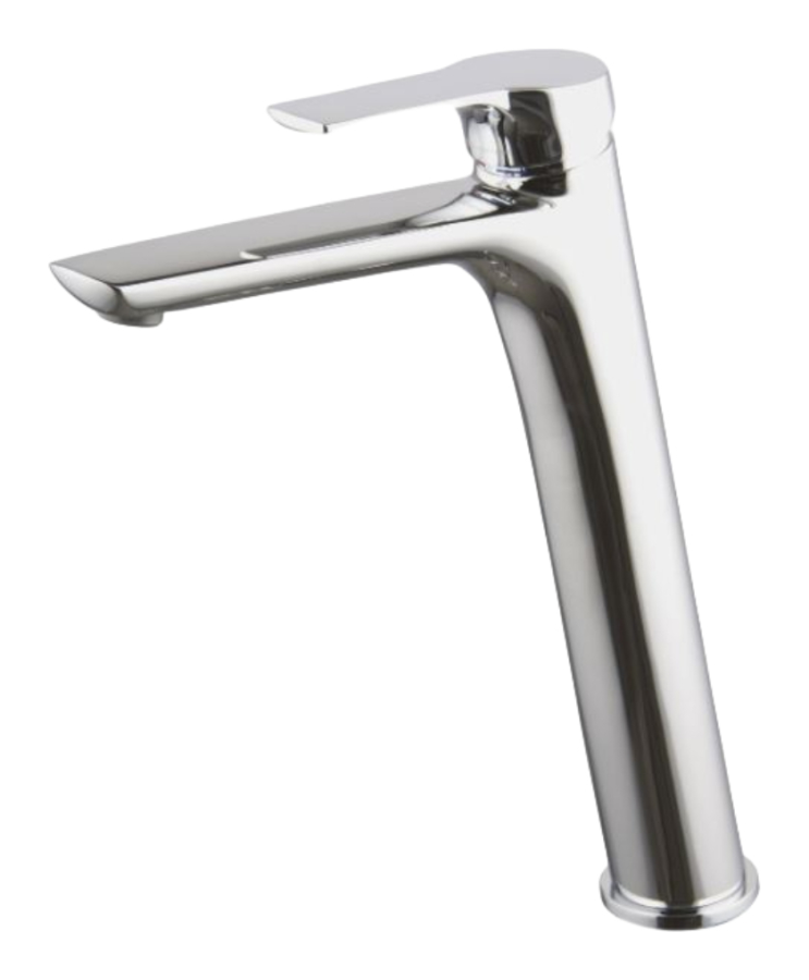 Смеситель для раковины Carlo Frattini Serie 4, с донным клапаном Click-Clack, 2 гибкими шлангами с защитой от перекручивания, Н-296 мм, цвет хром