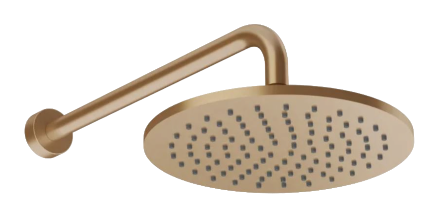 Верхний душ Gessi Origini, поворотный, с защитой от известкового налёта, Ø250 мм, цвет Warm Bronze Br. PVD