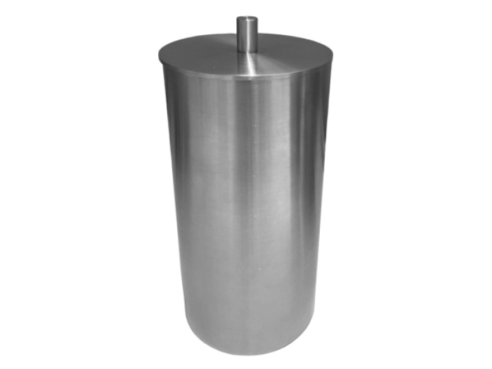 На изображении товар Диспенсер для ватных дисков CeaDesign Waste Bins, с крышкой, сталь, цвет сатинированная сталь от официального представителя в Москве