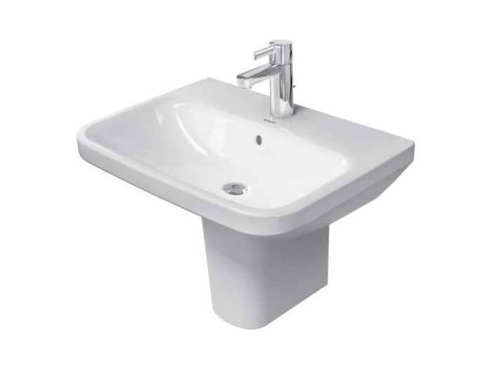 На изображении товар Раковина Duravit DuraStyle подвесная, 600х440 мм, 1 отверстие для смесителя, цвет белый от официального представителя в Москве