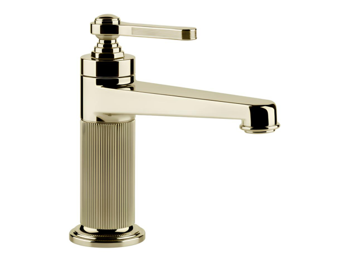 На изображении товар Смеситель для раковины Gessi Venti20, без донного клапана, цвет Brass PVD от официального представителя в Москве