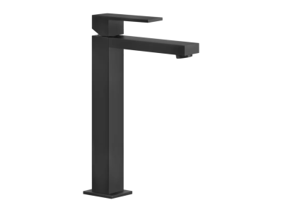 Смеситель для раковины Gessi Rettangolo, высокий, без донного клапана, цвет Matte Black