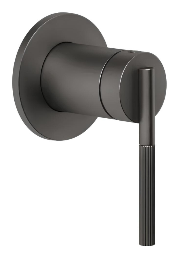 Cмеситель Gessi Ingranaggio, настенный, встраиваемый, внешняя часть, цвет Black Metal Brushed PVD