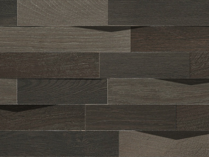 На изображении товар Kronos ceramiche Керамогранит Les Bois Batonnet Dark 3D ret 29x59 от официального представителя в Москве