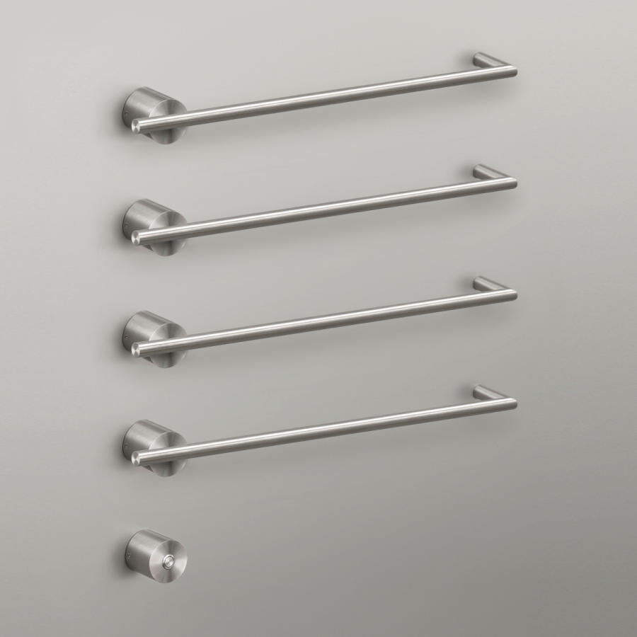 Полотенцесушитель CEA Design Equilibrio, электрический, 4хL.580 мм, кнопка вкл., цвет полированная нержавеющая сталь - изображение 1