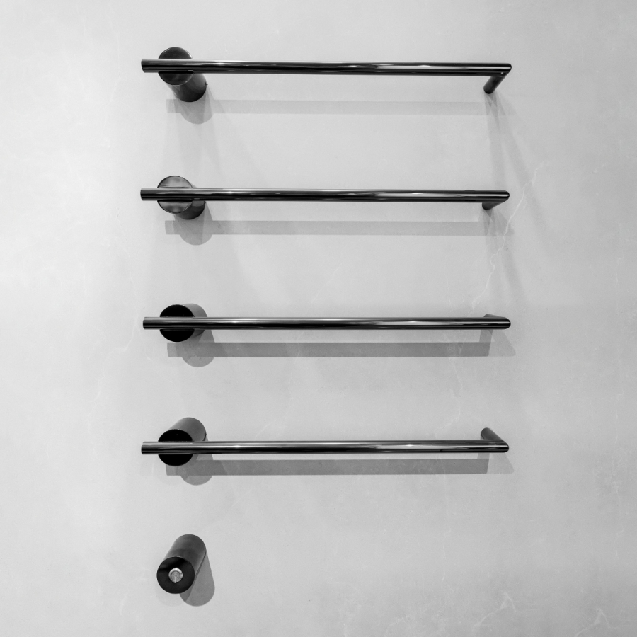 Полотенцесушитель CEA Design Equilibrio, электрический, 4хL.580 мм, кнопка вкл., цвет полированная нержавеющая сталь - изображение 3