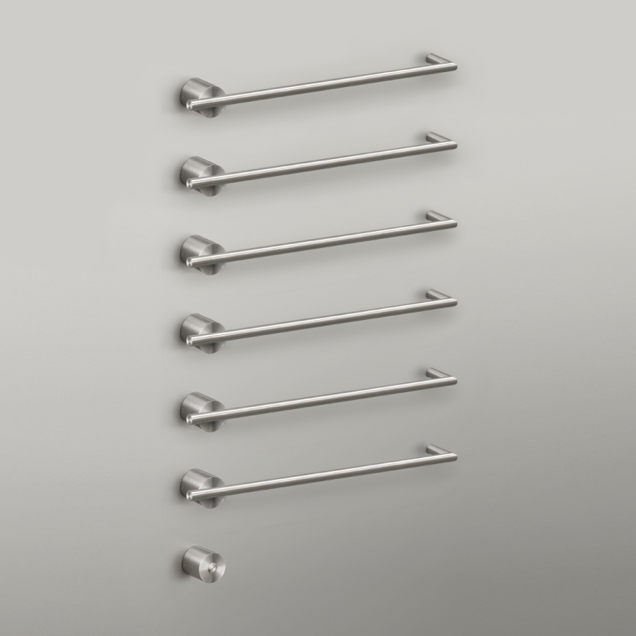Полотенцесушитель CEA Design Equilibrio, электрический, 6хL-580 мм, кнопка вкл., цвет полированная нержавеющая сталь - изображение 1