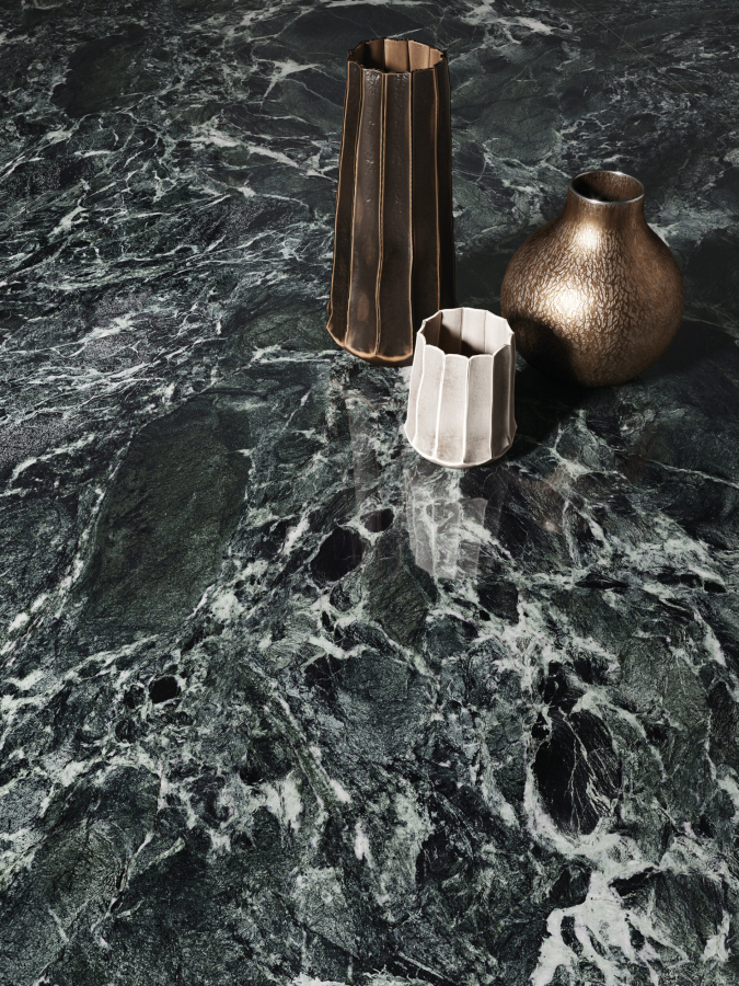 FMG Maxfine Керамогранит Marmi Aosta green marble prelucidato 150x75 - изображение 3
