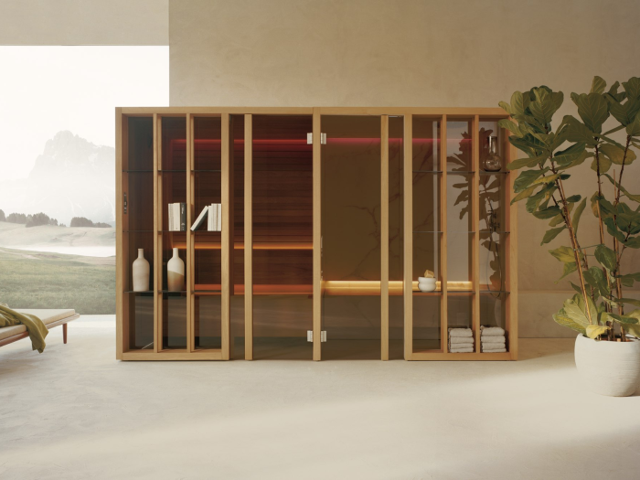 На изображении товар Сауна + Хаммам + Душ Effe Yoku SH Shelf от официального представителя в Москве