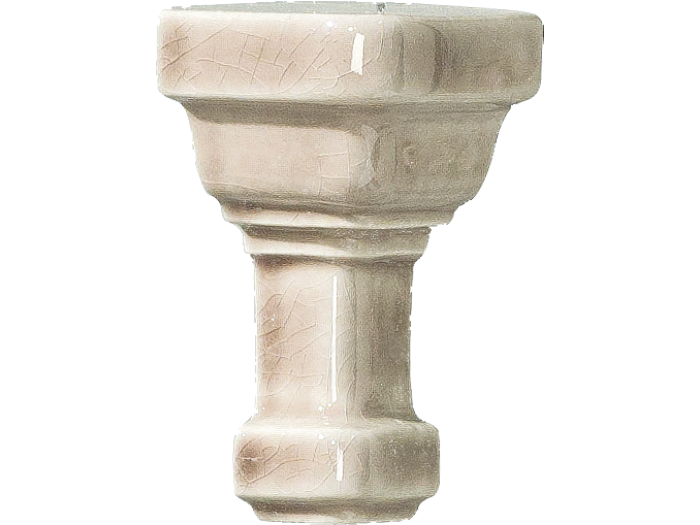 На изображении товар CERAMICHE GRAZIA Угловой элемент ESSENZE ANGOLO ESTERNO PARETE CAPITELLO GREIGE CRAQUEL от официального представителя в Москве