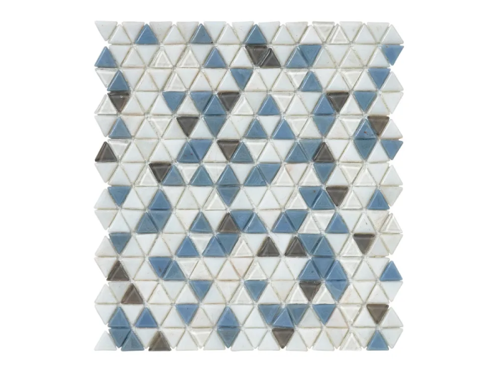 На изображении товар Sicis Смальтовая мозаика Trigono Blends Mosaic Lamont chips size 19x21 mm sheet-size 284x300 mm от официального представителя в Москве