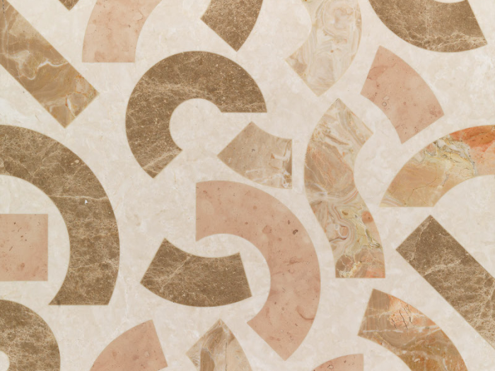 На изображении товар Lithos design Камень Marble Floor Design Opus Anemone 60x60x1,8 от официального представителя в Москве