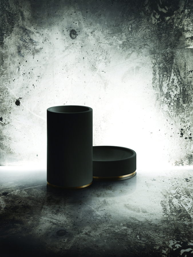 Мыльница Gessi316, настольная, цвет Black/Steel Brushed - изображение 1