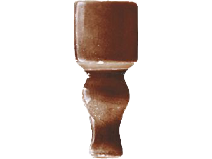 На изображении товар CERAMICHE GRAZIA Угловой элемент EPOQUE ANGOLO FINALE 6,5X2 DIAMANTATO CARAMEL CRAQUELE от официального представителя в Москве