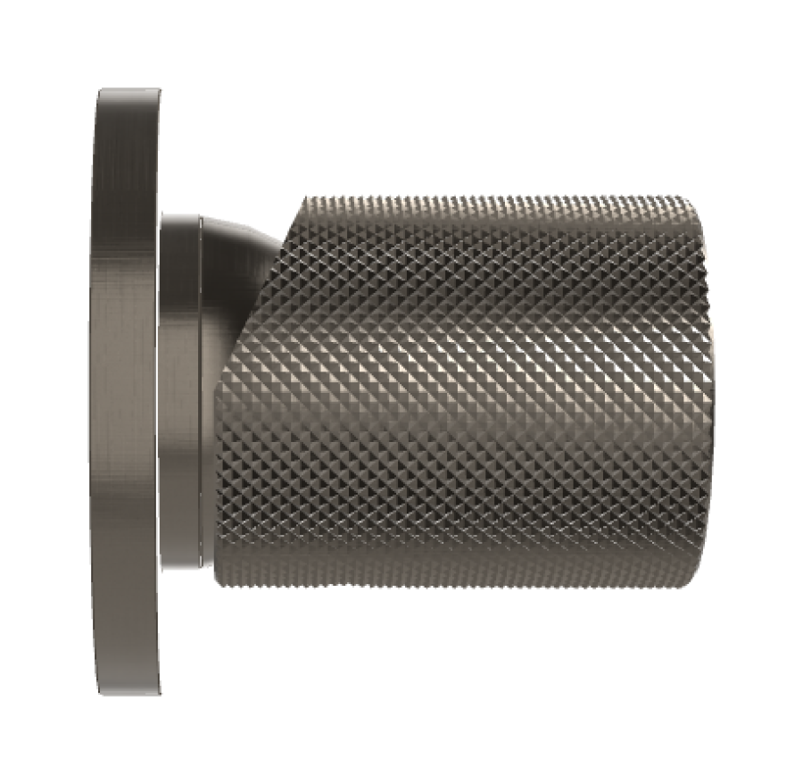 Смеситель для душа Carlo Frattini Spillo Tech, ручка G Collection, Ø70 мм, внешняя часть, цвет брашированный чёрный хром - изображение 2