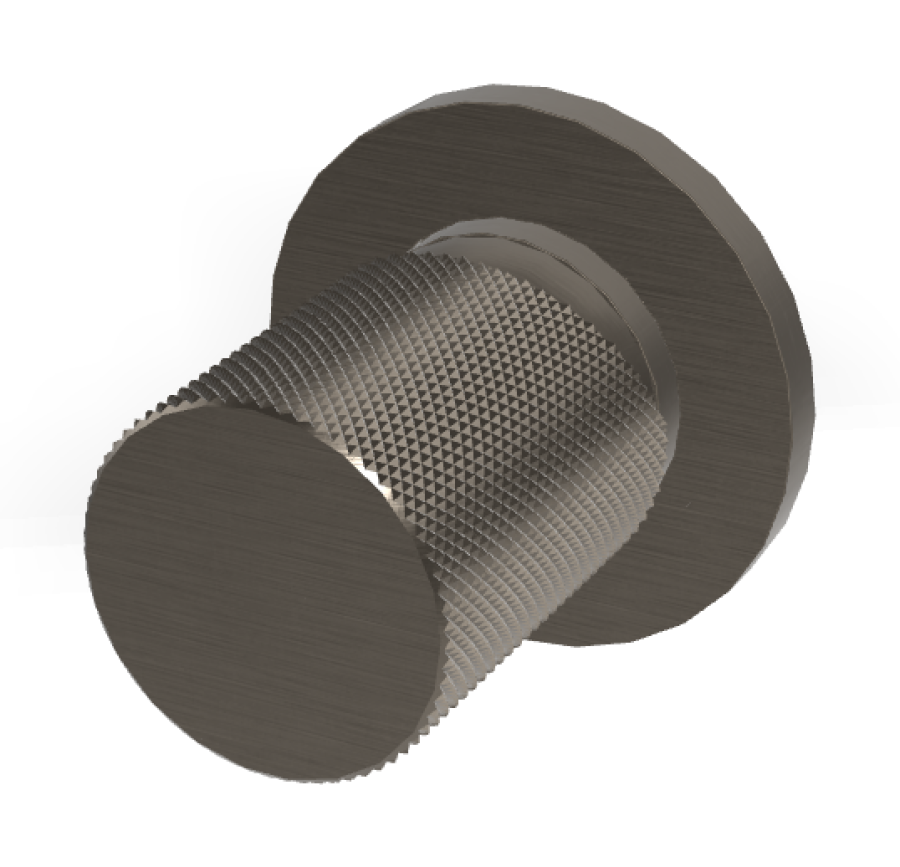 Смеситель для душа Carlo Frattini Spillo Tech, ручка G Collection, Ø70 мм, внешняя часть, цвет брашированный чёрный хром