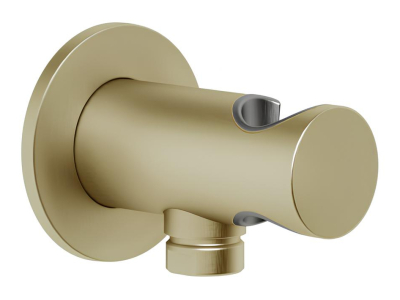 Шланговое подсоединение Gessi Anello, с держателем лейки, цвет Brushed Brass PVD
